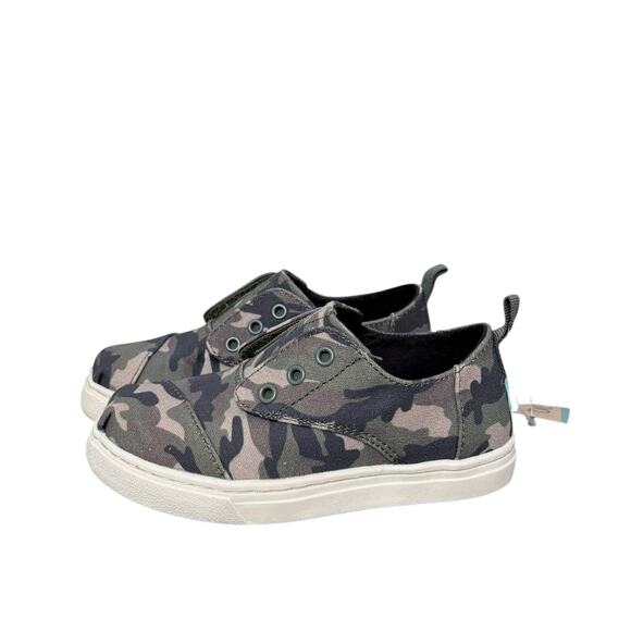 Toms Other - NIB! Toms Tiny Boys Cordones Cupsole Classic Camo Sneaker - Size Toddler 10